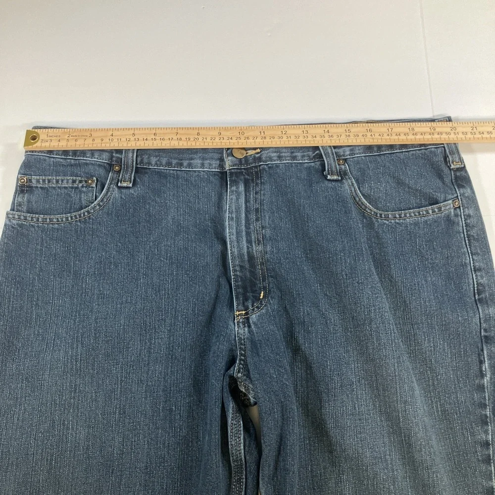 Carhartt Relaxed Fit Jeans Mens 40x30 Blue Straight Leg Workwear BD1483
